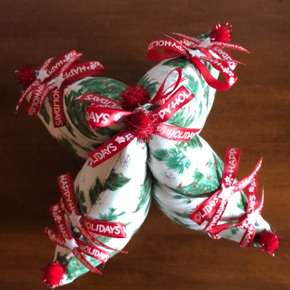 Handmade Fabric Holiday Tree White Green 12” - Picture 8 of 8